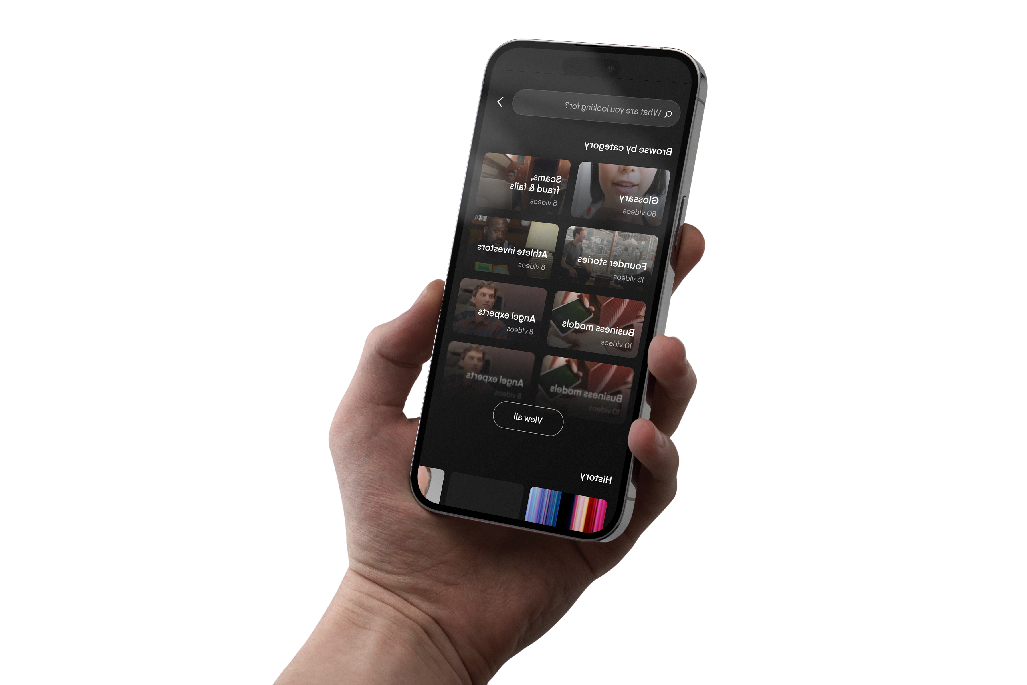 Masterclass app screen